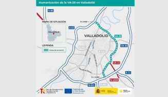 Afectaciones al tráfico por el inicio de las obras para adecuar a peatones y bicis la VA-20 a su paso por Valladolid