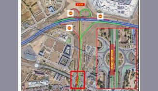 Corte de tráfico en la VA-30 sentido Burgos entre los kilómetros 20 y 21