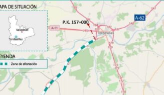 Transportes finaliza la rehabilitación del firme de 15 km de la A-62 en la provincia de Valladolid, tras invertir 5,5 millones de euros