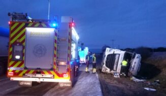 Ha sido trasladado al Hospital Comarcal de Medina del Campo