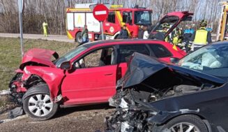 Trasladado al hospital un varón herido en un accidente en Tudela de Duero