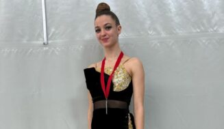 Marta Rodríguez, gimnasta del Club Rítmica Boecillo Castilla Termal se alza con el oro en el Campeonato Autonómico Individual celebrado el pasado domingo en Palencia