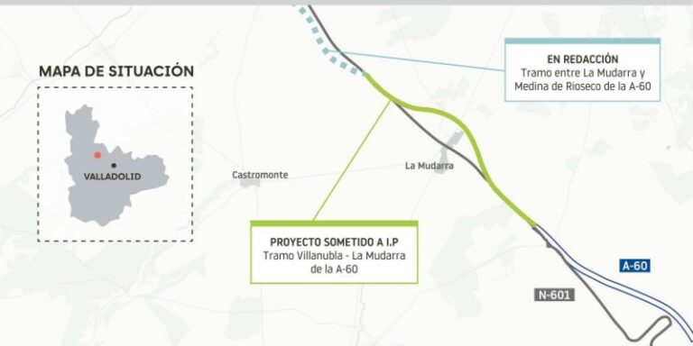 Transportes somete a información pública el proyecto del tramo Villanubla-La Mudarra de la A-60