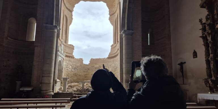 El Arzobispado de Valladolid avanza con los trabajos previos para la reconstrucción del ábside colapsado en la Iglesia de Muriel de Zapardiel