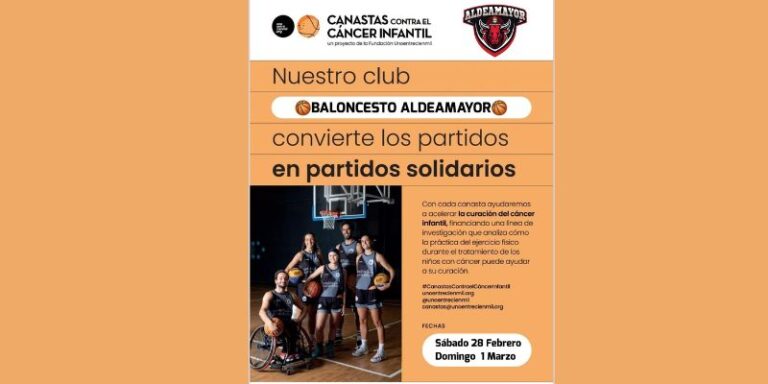 El Club Agrocesa CB Aldeamayor se apunta por primera vez a la nueva edición de ‘Canastas Contra el Cáncer Infantil’