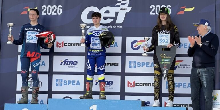 Ángela Allende consigue una meritoria tercera plaza para el CD Portillo Trial en la primera cita del Nacional de Trial