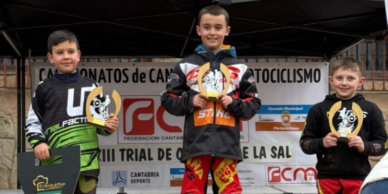 El pedrajero Íker Reinoso se trae un segundo puesto del Campeonato Cántabro de Trial para el CD Portillo