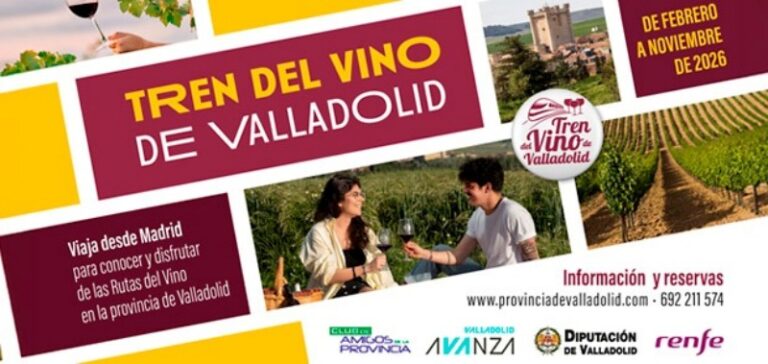 Renfe y Diputación de Valladolid estrenan nueva temporada del Tren del Vino y el Tren del Canal