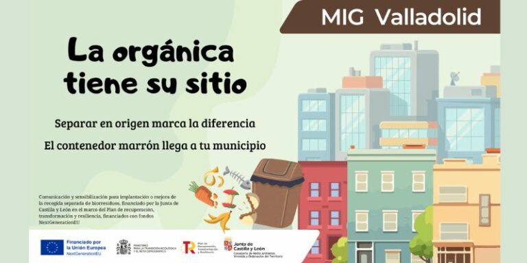 La mancomunidad Valladolid y alfoz impulsa una campaña de sensibilización para la correcta recogida de residuos orgánicos