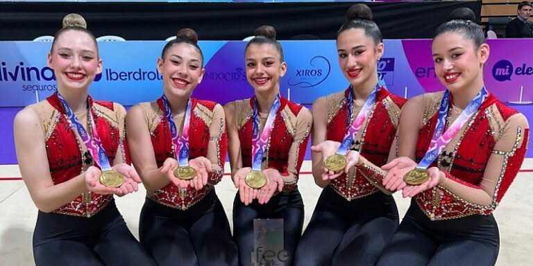 El equipo junior del Club Deportivo La Victoria logra el campeonato de España en la Copa Nacional Conjuntos de Gimnasia Rítmica