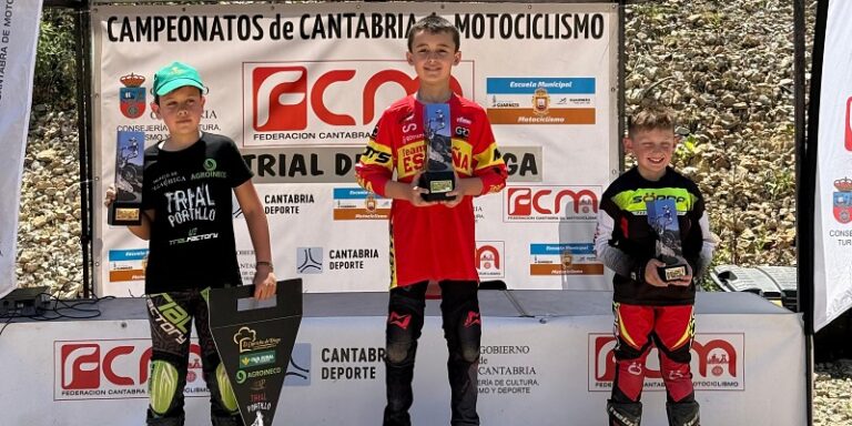 Los pequeños Íker Reinoso y Marín Pérez abanderan la participación del CD Portillo Trial en el Campeonato de Cantabria